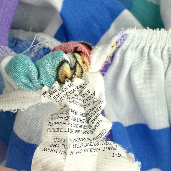 Vintage Disney Winnie the Pooh Plaid Purple Blue Twin Fitted Sheet Preowned - Picture 7 of 9